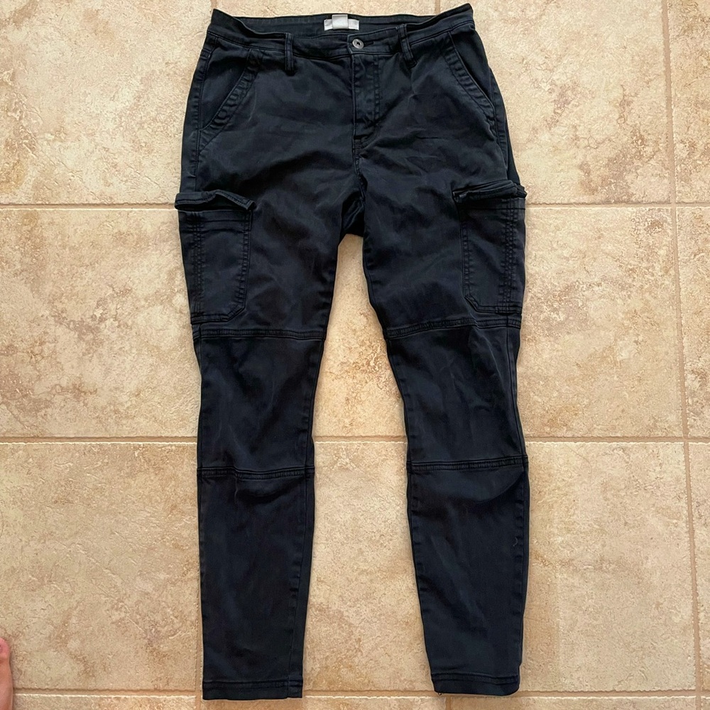 Charcoal Grey Cargo Pants Gem